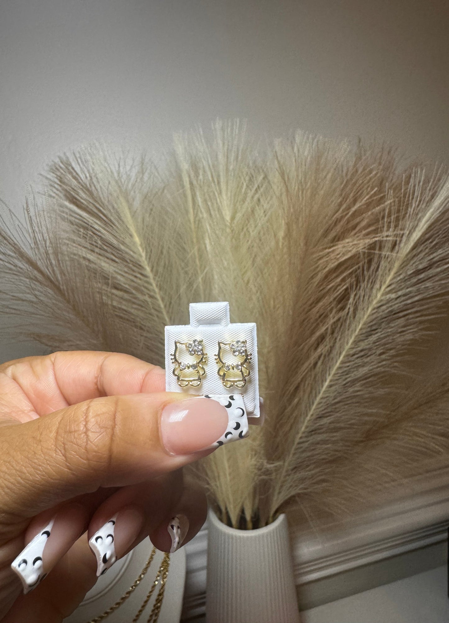 Baby Girl Kitty Studs