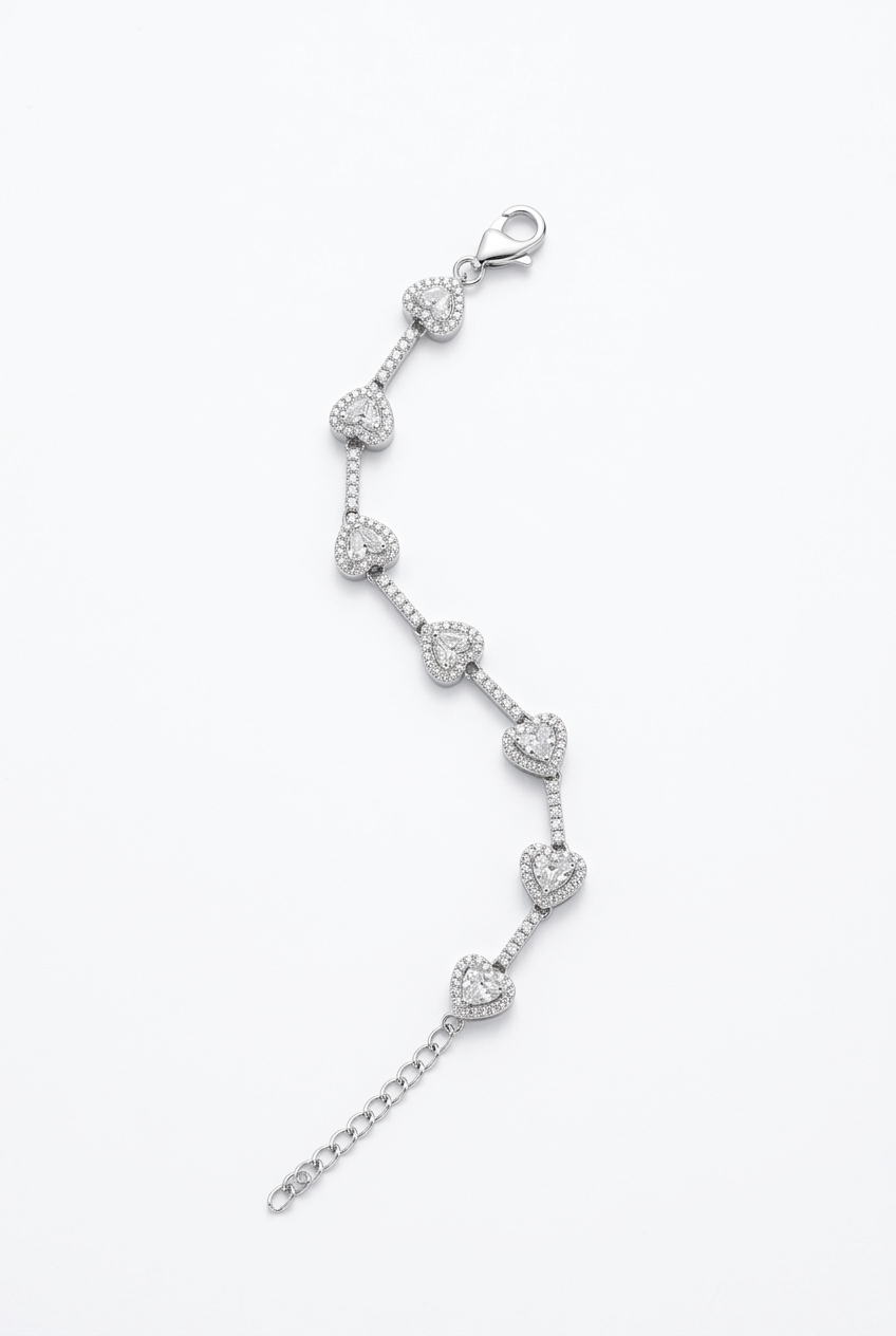 HEART TENNIS BRACELET