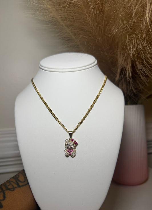 Bedazzled Kitty Chain