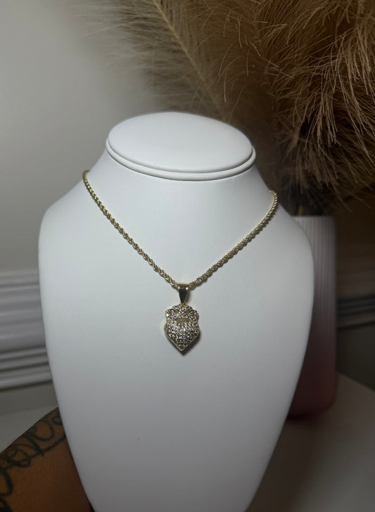 Crown Heart Chain
