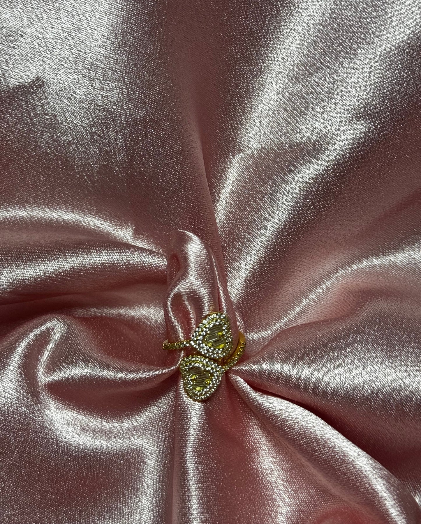 Adjustable Double Hearts Ring