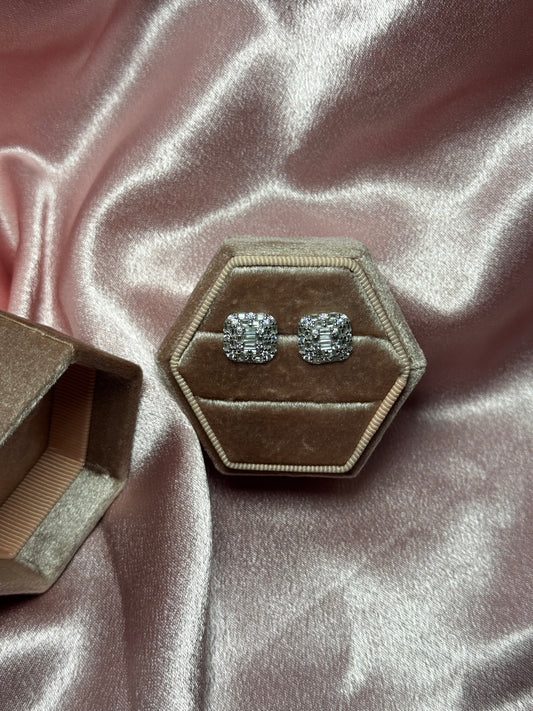 Diamond Square Studs