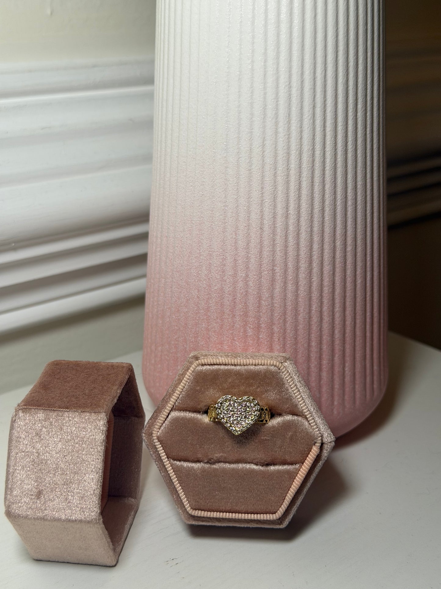 Diamond Rolex Heart Ring