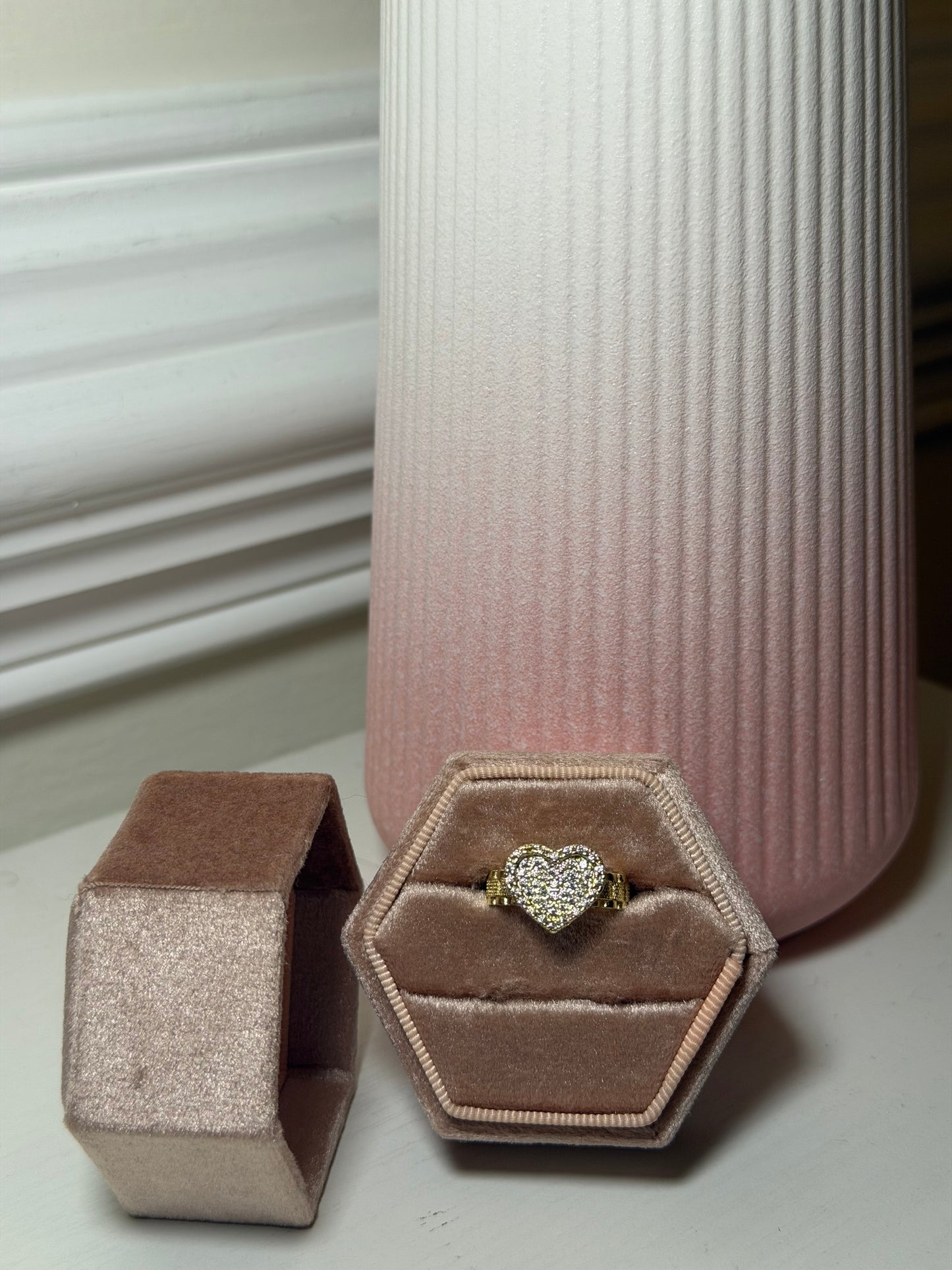 Diamond Rolex Heart Ring